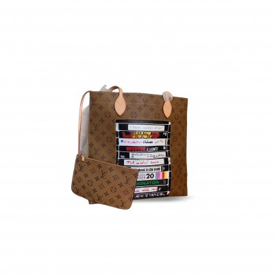 LOUIS VUITTON MASTER CARRY IT TOTE MONOGRAM VIDEO TAPE (36*34*4cm)